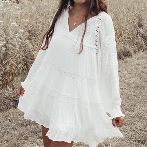Free People White Lace Dress